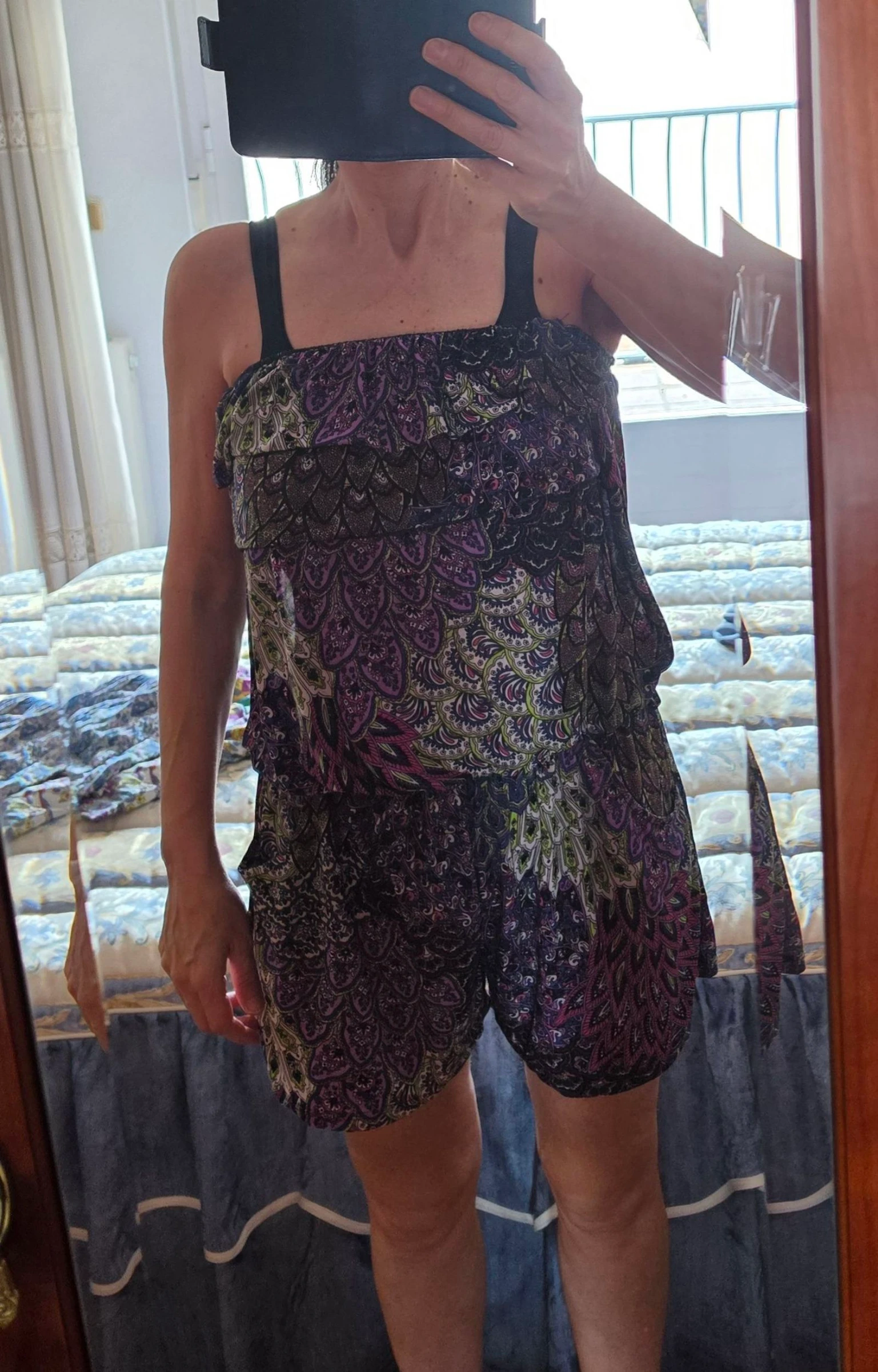 Mono estampado de flores morado – photo 2